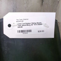 Lined Tall Rubber Riding Boots *new
