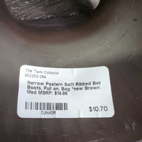 Narrow Pastern Soft Ribbed Bell Boots, Pull on, Bag *new
