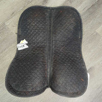 Shimmable Cotton Half Pad, tabs *gc/fair, dirty, glitter, paint, faded, rubs, residue, stains, hair, mnr threads
