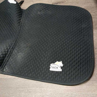 Quilt Dressage Saddle Pad, piping *vgc/gc, clean, hairy, stains?residue, glitter
