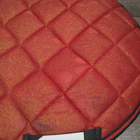 Quilt Jumper Saddle Pad, 2x Piping, Glitter *fair, clean, residue?dirt, peeling, stains, hairy
