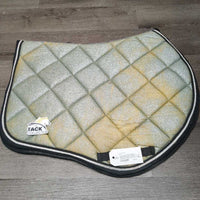 Quilt Jumper SadQuilt Jumper Saddle Pad, 2x Piping, Glitter *fair, clean, residue?dirt, peeling, stainsdle Pad, Glitter *gc dirt, mnr hair, rubs, hairy
