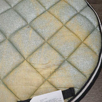 Quilt Jumper SadQuilt Jumper Saddle Pad, 2x Piping, Glitter *fair, clean, residue?dirt, peeling, stainsdle Pad, Glitter *gc dirt, mnr hair, rubs, hairy
