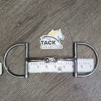 Thin Curved D Ring French Link Bit *vgc, clean, scuffs, mnr residue, mnr loose hinges
