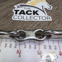 Thin Curved D Ring French Link Bit *vgc, clean, scuffs, mnr residue, mnr loose hinges
