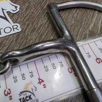 Thin Curved D Ring French Link Bit *vgc, clean, scuffs, mnr residue, mnr loose hinges
