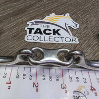Thin Curved D Ring French Link Bit *vgc, clean, scuffs, mnr residue, mnr loose hinges
