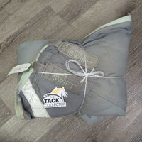 Med Winter Blanket, tail *gc, wpf, dirty, hair, residue, mnr rust, threads, stains, faded, rubs, snags, unstitched velcro
