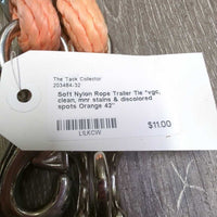Soft Nylon Rope Trailer Tie *vgc, clean, mnr stains & discolored spots
