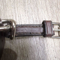Leather Grazing Reins & Crown Piece *xc/like new, clean, v.mnr creases, film & edge scrapes
