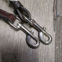 Leather Grazing Reins & Crown Piece *xc/like new, clean, v.mnr creases, film & edge scrapes
