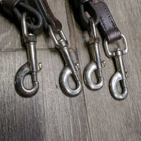 Leather Grazing Reins & Crown Piece *xc/like new, clean, v.mnr creases, film & edge scrapes
