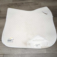 Thick Quilt Jumper Saddle Pad *gc, clean, long scrape?slice, stains, rubs, pills, hair, dingy?

