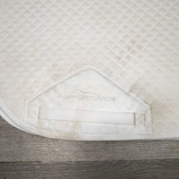 Thick Quilt Jumper Saddle Pad *gc, clean, long scrape?slice, stains, rubs, pills, hair, dingy?
