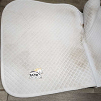 Thick Quilt Jumper Saddle Pad *gc, clean, long scrape?slice, stains, rubs, pills, hair, dingy?
