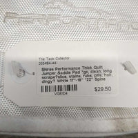 Thick Quilt Jumper Saddle Pad *gc, clean, long scrape?slice, stains, rubs, pills, hair, dingy?
