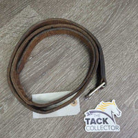 1 Only Thick Wide Stirrup Leather *gc, clean, stains, scrapes, dents, rubs, gouges, creases, stiff spots
