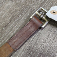 1 Only Thick Wide Stirrup Leather *gc, clean, stains, scrapes, dents, rubs, gouges, creases, stiff spots
