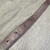 1 Only Thick Wide Stirrup Leather *gc, clean, stains, scrapes, dents, rubs, gouges, creases, stiff spots
