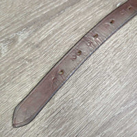 1 Only Thick Wide Stirrup Leather *gc, clean, stains, scrapes, dents, rubs, gouges, creases, stiff spots
