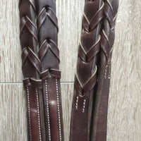 Rsd Monocrown Bridle, Braided Reins, Gag Cheeks, 5" Metalab Eggbutt Gag *xc, clean, mnr stains, scuffs & rubs
