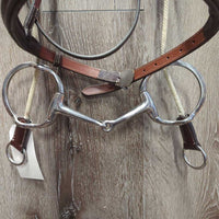 Rsd Monocrown Bridle, Braided Reins, Gag Cheeks, 5" Metalab Eggbutt Gag *xc, clean, mnr stains, scuffs & rubs
