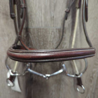Rsd Monocrown Bridle, Braided Reins, Gag Cheeks, 5" Metalab Eggbutt Gag *xc, clean, mnr stains, scuffs & rubs
