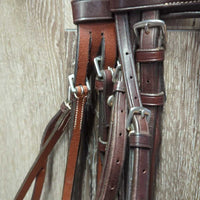 Rsd Monocrown Bridle, Braided Reins, Gag Cheeks, 5" Metalab Eggbutt Gag *xc, clean, mnr stains, scuffs & rubs

