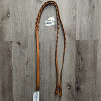 Bitless Sidepull Bridle, Braided Reins & Western Split Reins *like new, mnr dents & stains
