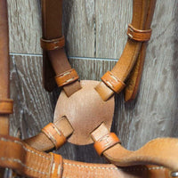 Bitless Sidepull Bridle, Braided Reins & Western Split Reins *like new, mnr dents & stains
