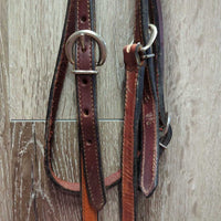 Flat Headstall, laces *like new, stiff, mnr dents & film
