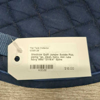 Quilt Jumper Saddle Pad, piping *gc, clean, hairy, mnr rubs
