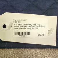 Quilt Baby Pad * vgc, clean, mnr hair, threads, unstitched, stain, puckers
