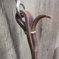 Quick Change Headstall, Bling, 5" T.Thumb, Chin Strap, Split Reins *xc/like new, mnr dusty, rubs, scuffs, stained bling & scratches, loose bit joints
