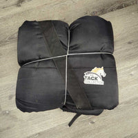 Med?300g Quilt Stable Blanket - Liner, 2 legs *gc, clean, hair, sm holes & snags, hairy velcro
