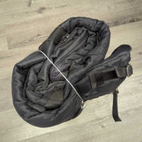 Med?300g Quilt Stable Blanket - Liner, 2 legs *gc, clean, hair, sm holes & snags, hairy velcro

