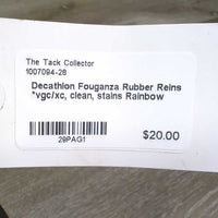 Rubber Reins *vgc/xc, clean, stains
