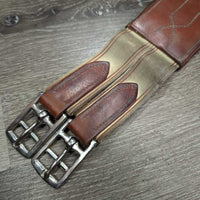Small Belly Girth, carabiner, 2x els *vgc/gc, older, puckered els, mnr dirt, stains, cuts, creases
