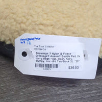 Nylon & Fleece Dressage? Aussie? Saddle Pad, 2x carry bags *vgc, clean, hairy, clumpy, mnr dirt
