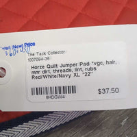 Quilt Jumper Pad *vgc, hair, mnr dirt, threads, lint, rubs
