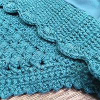 Crochet Ear Bonnet Fly Veil, Satin, piping *xc/vgc, clean, mnr stains?fading, hair & puckers
