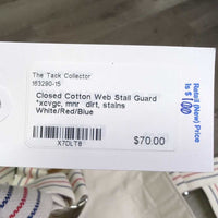 Closed Cotton Web Stall Guard *xcvgc, mnr dirt, stains
