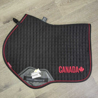 Microsuede Quilt Jumper Pad, "Canada" *vgc, clean, mnr pills, hair, rubs, puckers, threads
