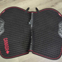 Microsuede Quilt Jumper Pad, "Canada" *vgc, clean, mnr pills, hair, rubs, puckers, threads
