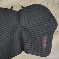 Microsuede Quilt Jumper Pad, "Canada" *vgc, clean, mnr pills, hair, rubs, puckers, threads
