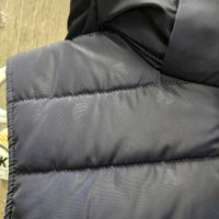 JUNIORS Puffy Vest , Velcro Hood, Zipper *xc/like new
