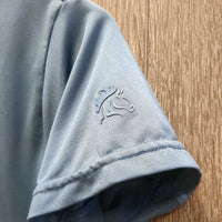 JUNIORS SS Sun Shirt, 1/4 Zip Up, Mesh Pits *vgc, cracked logos
