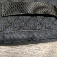 Thick Quilt Jumper Saddle Pad, fleece lined *gc/fair, v.faded, rubs, hair, clean, holey edges
