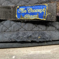 Thick Quilt Jumper Saddle Pad, fleece lined *gc/fair, v.faded, rubs, hair, clean, holey edges
