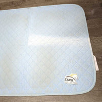 Thick Quilt Baby Saddle Pad *vgc/gc, clean, mnr puckers, stain & marker, older
